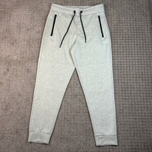 Aeropostale Mens Joggers Gray Tech Fleece Tapered Sweatpants Size M